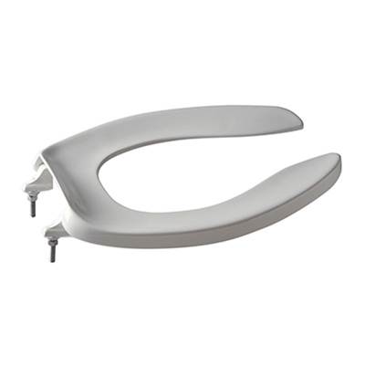 Zurn Industries Elongated Open Front Toilet Seat in Black