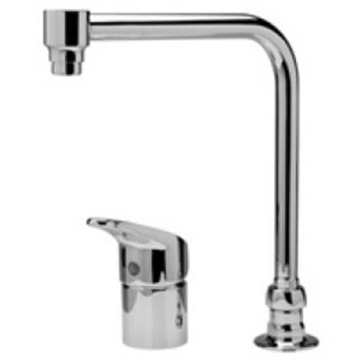 Zurn Industries Single Control Laboratory Faucet - XL - S-Spout Remote - 18'' Braided Hose 22M