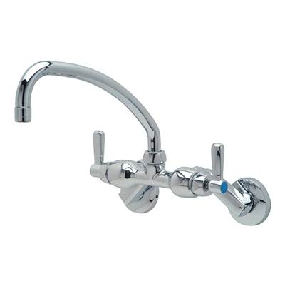 Zurn Industries Wall-Mount Faucet (XL) - Lever Handles - 9-1/2'' Spout