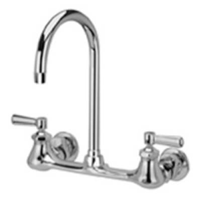 Zurn Industries Sink Faucet - 5 3/8" Gooseneck Spout - Lever Handles