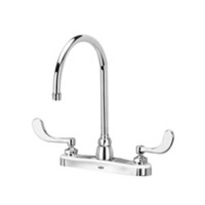 Zurn Industries -XL Kitchen Faucet - 8" x 5 3/8" Gooseneck - Dome Handles - 2-Function
