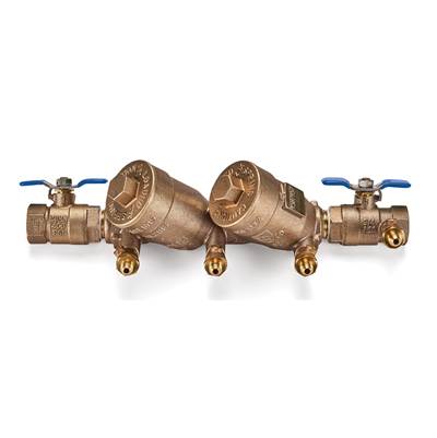 Zurn Industries 950XLT Double Check Valve - FNPT x FNPT - Fast Test Cocks