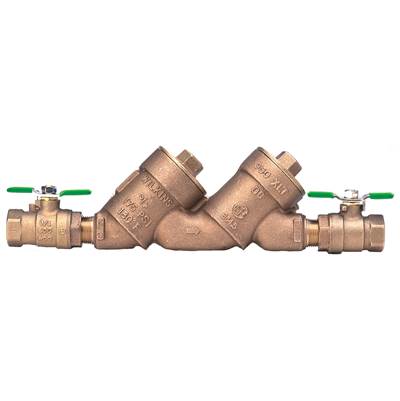 Zurn Industries 950XLT2 Double Check Valve - FNPT x FNPT - Fast Test Cocks - Lead Free