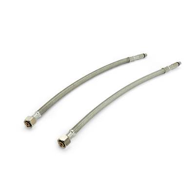 Zurn Industries Two 12" Stainless Steel Braided Hoses - Single Control Faucet in Stainless Steel