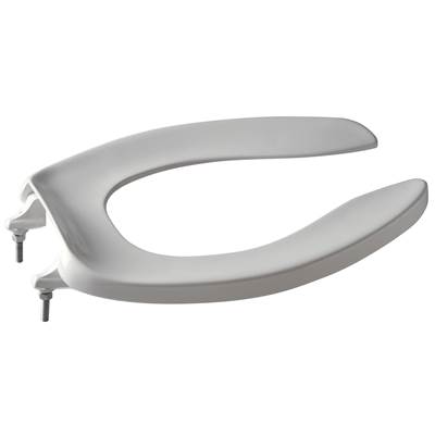 Zurn Industries Zurn Commercial Open Front Toilet Seat - Elongated - Self-Sustaining in White