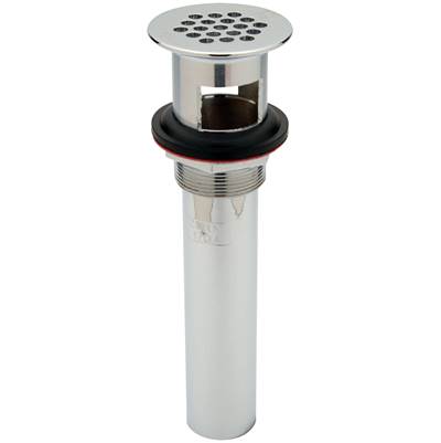 Zurn Industries Solid Top Open-Grid Pull-Out Strainer - 1-1/4" x 5" in Chrome-Plated Brass
