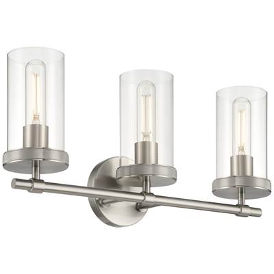 Access Lighting Lily 3-Light Vanity in Brushed Steel