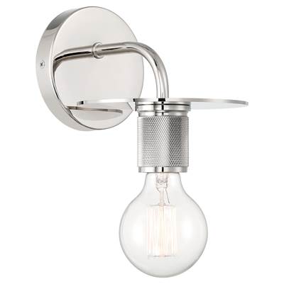 Access Lighting Central Wall Sconce - 1-Light in Polished Nickel