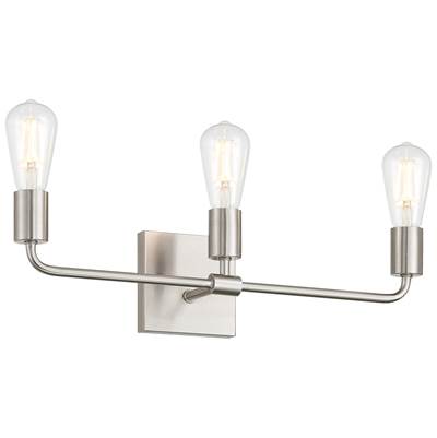 Access Lighting Virgin 3-Light Vanity in Brushed Steel
