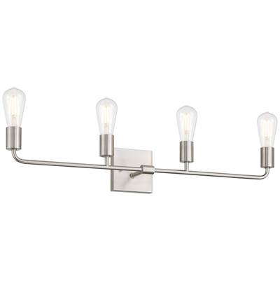 Access Lighting Virgin Four-Light Vanity in Brushed Steel