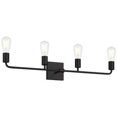 Access Lighting Virgin Four-Light Vanity in Matte Black