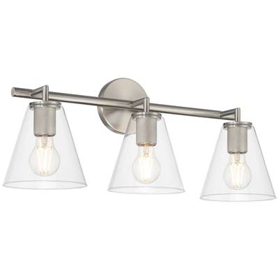 Access Lighting Katie 3-Light Vanity in Brushed Steel