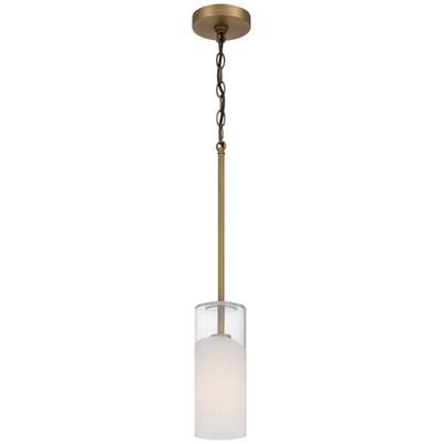 Access Lighting Ole' Pendant - 1 Light in Antique Brass with Frosted Glass
