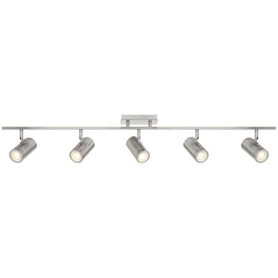 Access Lighting Prado LED 5 Light Adjustable Track in Brushed Steel