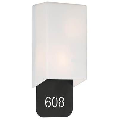 Access Lighting Decor 2-Light LED Address Light With Braille in Black