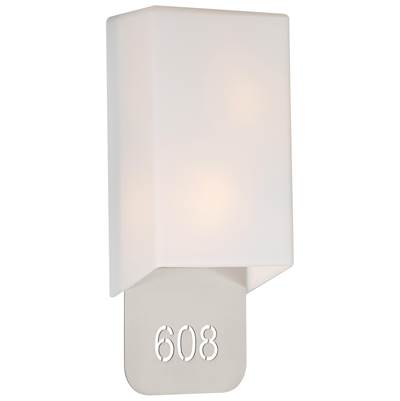 Access Lighting Decor 2-Light LED Address Light With Braille in Brushed Steel