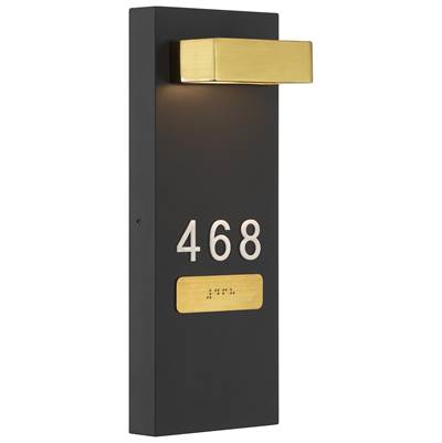 Access Lighting Marka LED Address Light With Braille in Matte Black