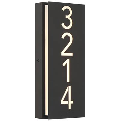 Access Lighting Numero Braille LED Address Light With Braille in Black