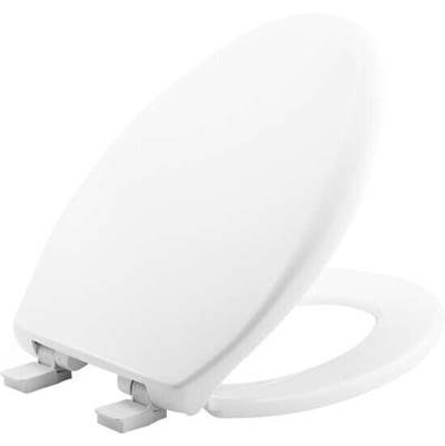 Bemis Affinity Elongated Toilet Seat - Conceal Trapway - Whisper-Close in White
