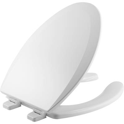 Bemis Elongated Toilet Seat - Enameled Wood in White