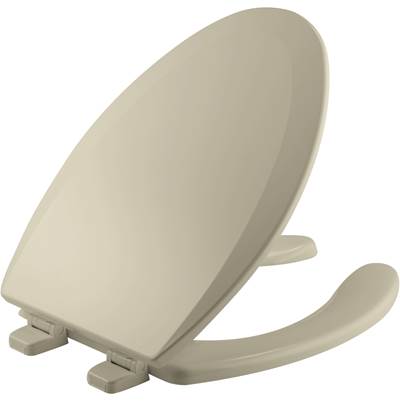Bemis Elongated Toilet Seat - Enameled Wood in Bone