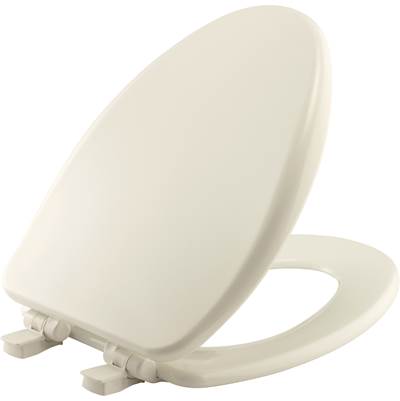 Bemis Alesio Elongated Toilet Seat - Enameled Wood in Biscuit
