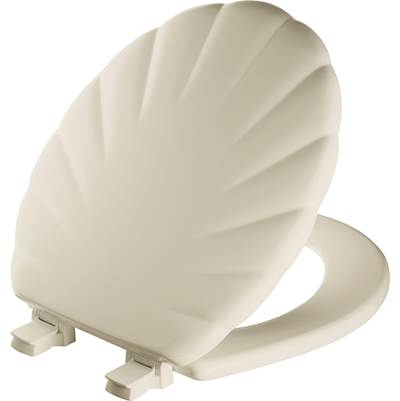 Bemis Mayfair Shell Round Toilet Seat - Round-Front - Easy-Clean in Bone