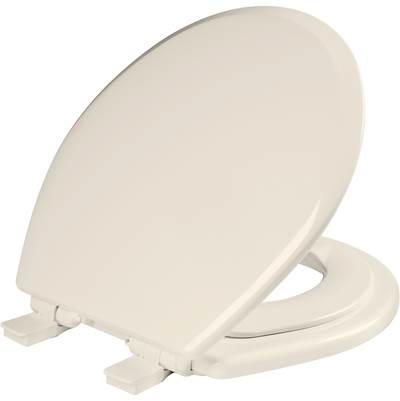 Bemis NextStep2 Round Potty Training Toilet Seat - Round-Front - Whisper-Close - Precision-Fit - Easy-Clean in Biscuit