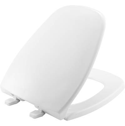 Bemis Toilet Seat - Round Closed Front - Top-Tite Hinges - Plastic in White