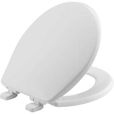 Bemis Round Hospitality Plastic Toilet Seat - Whisper-Close in White