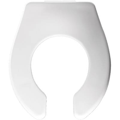 Bemis Baby Bowl Commercial Toilet Seat - Open Front in White with Stay-Tite System