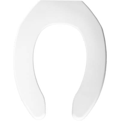 Bemis Elongated Open Front Toilet Seat - Less Cover - Self-Sustaining Hinge