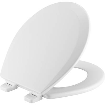 Bemis Round Enameled Wood Toilet Seat - Top-Tite Stay-Tite