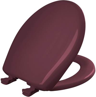 Bemis Classic Colors Toilet Seat - Round - Whisper-Close in Loganberry