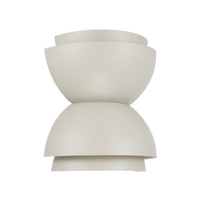 Capital Lighting Jensen Modern Tiered Dome Bowl Wall Sconce - 2-Light - 12" x 12.75" in Taupe