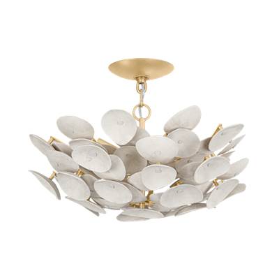 Corbett Lighting Aimi Semi Flush in Iron