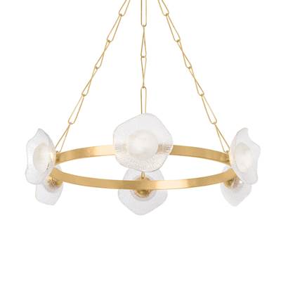 Corbett Almandine Chandelier in Venetian Glass