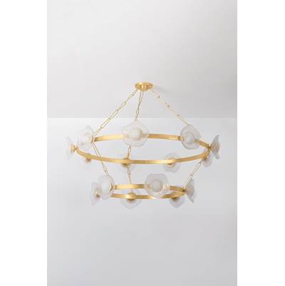 Corbett Almandine Chandelier in Venetian Glass