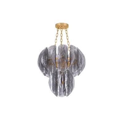 Corbett Anatase Chandelier in Venetian Glass