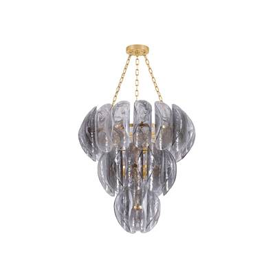 Corbett Anatase Chandelier in Venetian Glass