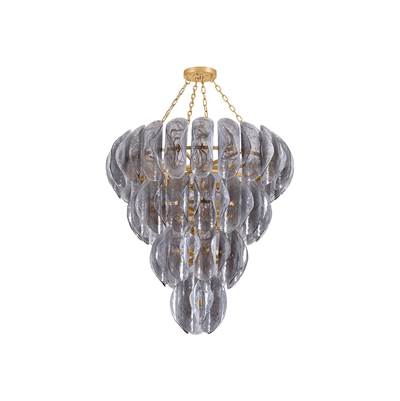 Corbett Anatase Chandelier in Venetian Glass