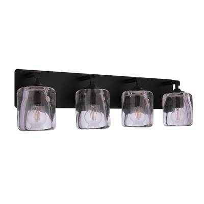 Craftmade Andie Four-Light Vanity in Flat Black