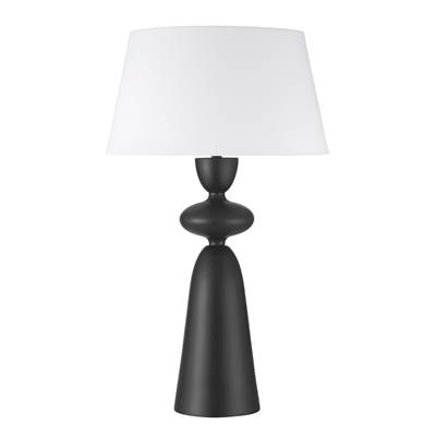 Craftmade Misha 1-Light Table Lamp in Flat Black