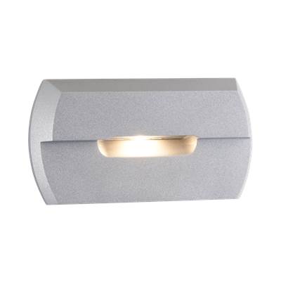 Creative Systems Lighting Notch LED Step Light - 2700K in Silver Metallic