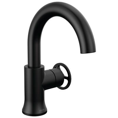 Delta Faucet Trinsic® Single Hole Bathroom Faucet - Single Handle - 1.2 GPM in Black