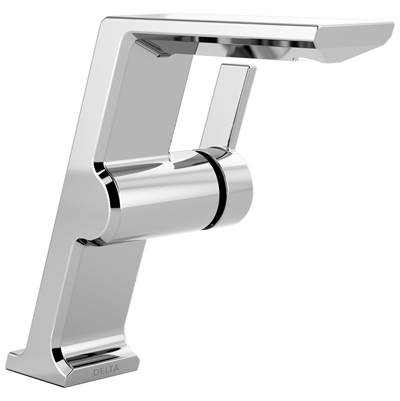 Delta Faucet Pivotal™ Single Hole Bathroom Faucet - One Handle - Mid-Height Vessel - 1.2 GPM in Chrome