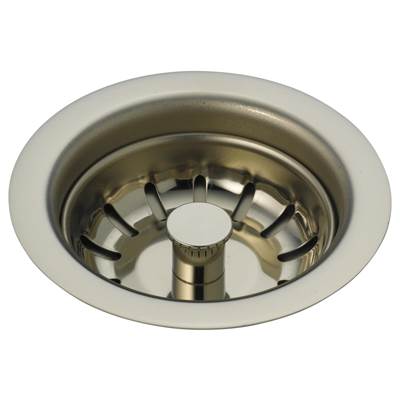 Delta Faucet Kitchen Sink Basket Strainer in Polished Nickel