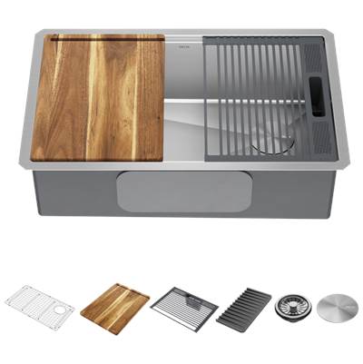 Delta Faucet Lorelai® 30" Workstation Kitchen Sink - Single Bowl - Undermount in Stainless Steel