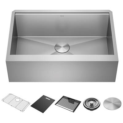 Delta Faucet Rivet® 30" Farmhouse Apron Front Workstation Kitchen Sink - Single Bowl - Undermount in Stainless Steel