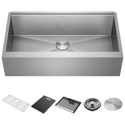 Delta Faucet Rivet® 36" Farmhouse Apron Front Workstation Kitchen Sink - Single Bowl - Undermount in Stainless Steel